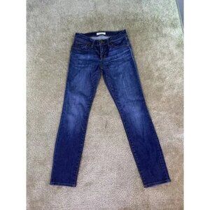 Madewell 8” Skinny Women's Jeans size 24 Low Rise Stretch Blue Denim D728